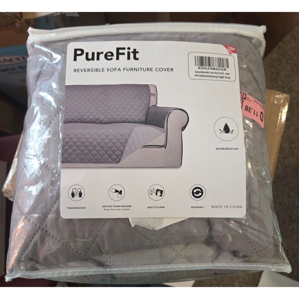 Purefit Reversible Quilted Sofa Cover